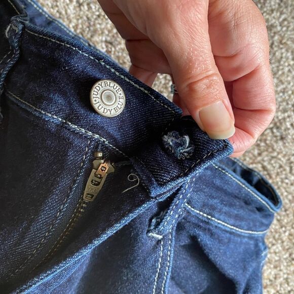 Judy Blue Mom Jeans Blue Stretchy Womens Size 7 28 - Picture 6 of 9
